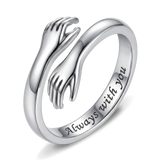 To My Granddaughter Hug Ring