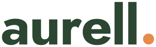 aurell. logo green